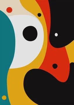 Colorful Liquid design with abstract elements. Stock Illustration