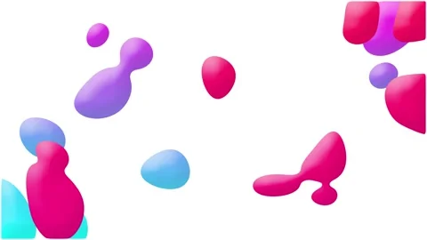 Colorful Liquid Drops Falling Slowly. 스톡 동영상 332864515
