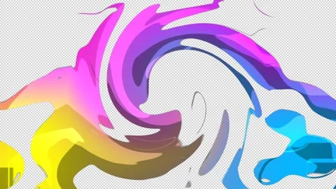 Colorful liquid effect video transition Stock Footage 158095293