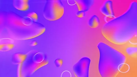 Colorful Liquid Gradient Blobs Animation Background Stock Footage 331436650