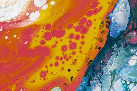 Colorful liquid marble background abstract flowing texture 스톡 일러스트