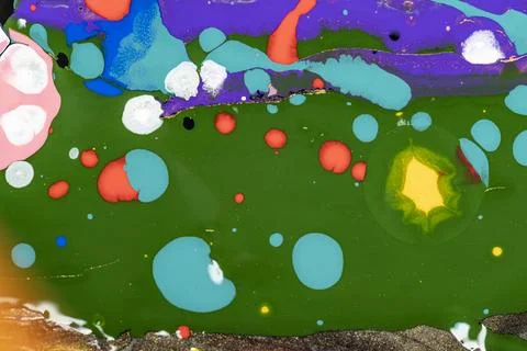 Colorful liquid marble background abstract flowing texture Stock Illustration
