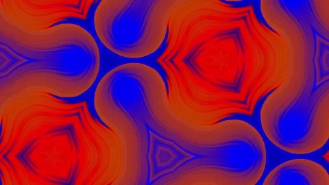 Colorful liquid marble pattern with flowing abstract organic motion loop Stock Footage 336318490