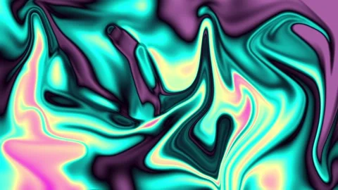Colorful Liquid Marble Texture Flow 4K Video Background Stock Footage 344267265