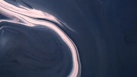 Colorful liquid paint abstract background. Acrylic paints with golden glitter Stock Footage 278650282