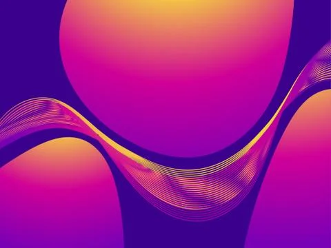 Colorful liquid shape. Fluid concept design. Abstract geometric gradient back Stock Illustration