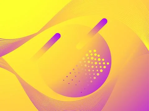 Colorful liquid shape. Fluid concept design. Abstract geometric gradient back Stock Illustration