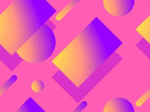 Colorful liquid shape seamless pattern. Fluid concept design. Abstract geomet Illustrazione stock