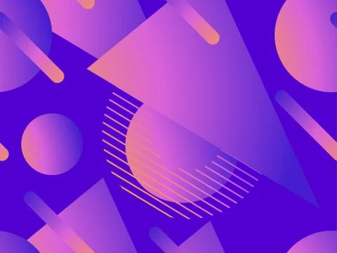 Colorful liquid shape seamless pattern. Fluid concept design. Abstract geomet イラスト素材