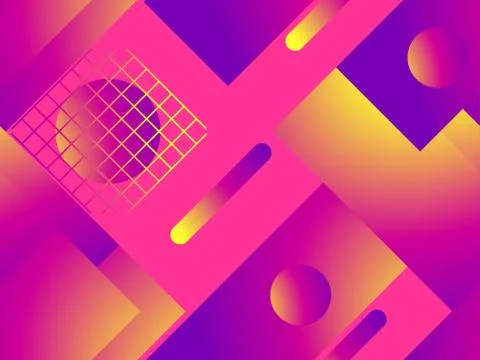 Colorful liquid shape seamless pattern. Fluid concept design. Abstract geomet Stock Illustration