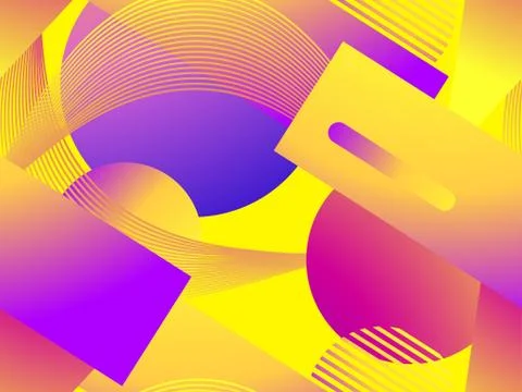 Colorful liquid shape seamless pattern. Fluid concept design. Abstract geomet イラスト素材