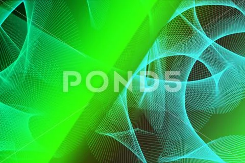 Colorful Liquid Smoke Abstract Design With Glowing Highlights PSD Template