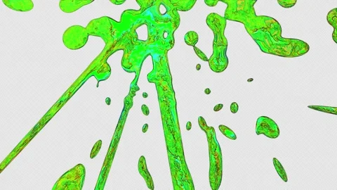 Colorful Liquid splashes Vidéo 318618589