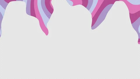 Colorful liquid transition on a transparent alpha channel background Stock Footage 269204699
