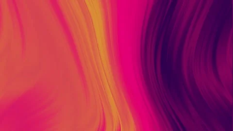 Colorful Liquid Waves — Abstract Gradient Flow in Orange and Magenta Tones Stock Footage 308638766