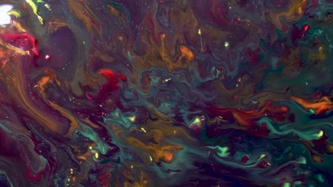 Colorful Liquid Waves Abstract Motion Background with Organic Patterns Stock Footage 336434202