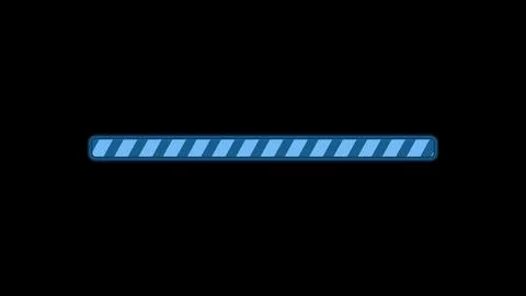 Colorful loading bar counter icon on a black abstract background. Stock Illustration