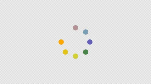 Colorful loading circle icon buffering wheel animation Stock Footage 254227007