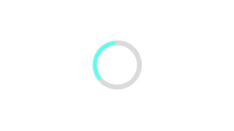 Colorful Loading circle icon, Waiting, Processing icon animation Stock Footage 320948257