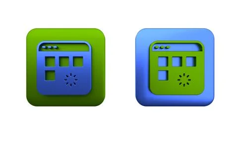 Colorful Loading a data window with a progress bar icon isolated on white b.. 库存插图