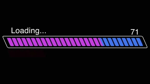 Colorful Loading Progress Bar Animation Video stock 142886055