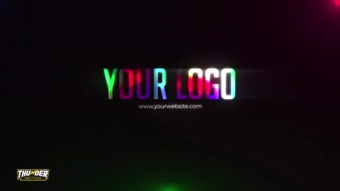 colorful splash logo reveal after effects template free download