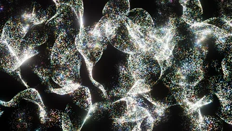 Colorful Loop Animated Particles Stock Footage 276497354