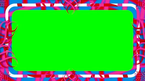 Colorful loop animation with frame design for fun digital projects or backg.. Stock Footage 333611628