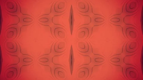 Colorful loop animation on a red background with flowing patterns. 3d rendering Video stock 262303687