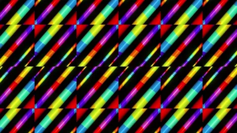Colorful loop geometric pattern Stock-Footage 162419361