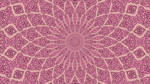Colorful looping kaleidoscope sequence. Abstract motion graphics background Stock Footage 85175497