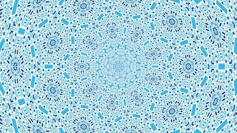 Colorful looping kaleidoscope sequence. Abstract motion graphics background Stock Footage 85176254