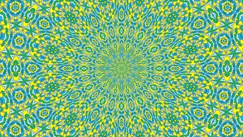 Colorful looping kaleidoscope sequence. Abstract motion graphics background Stock Footage 85177627