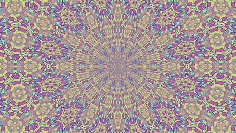 Colorful looping kaleidoscope sequence. Abstract motion graphics background Stock Footage 85187302