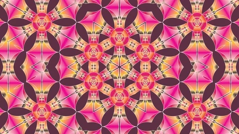 Colorful looping kaleidoscope sequence. Abstract motion graphics background Stock Footage 110407786