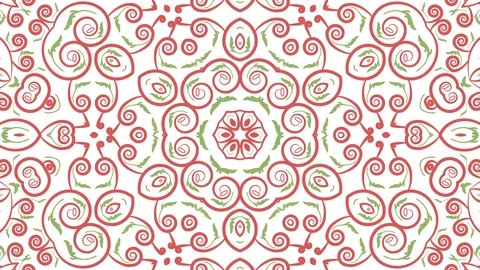 Colorful looping kaleidoscope sequence. Abstract motion graphics background Stock Footage 110408666