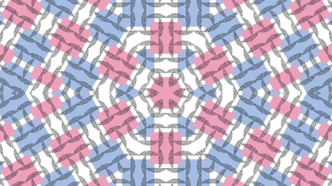 Colorful looping kaleidoscope sequence. Abstract motion graphics background Stock Footage 110409167