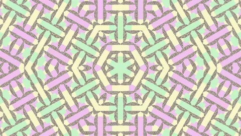 Colorful looping kaleidoscope sequence. Abstract motion graphics background Stock Footage 110409895