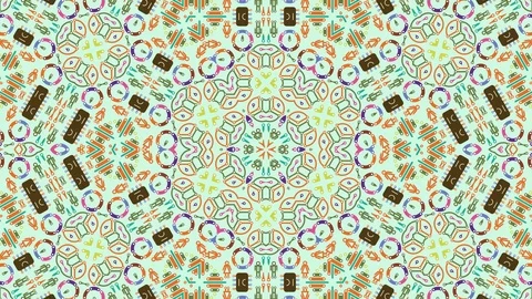 Colorful looping kaleidoscope sequence. Abstract motion graphics background Stock Footage 110410083