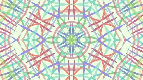 Colorful looping kaleidoscope sequence. Abstract motion graphics background Stock Footage 110411653