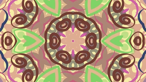 Colorful looping kaleidoscope sequence. Abstract motion graphics background Stock Footage 110412808