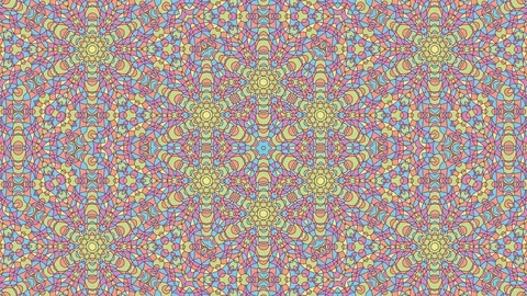 Colorful looping kaleidoscope sequence. Abstract motion graphics background Stock Footage 110413242