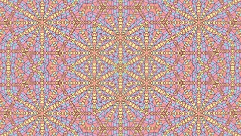 Colorful looping kaleidoscope sequence. Abstract motion graphics background Stock Footage 110413415