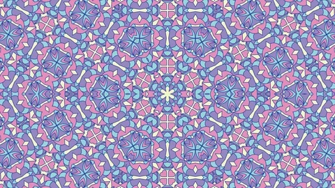 Colorful looping kaleidoscope sequence. Abstract motion graphics background Stock Footage 110413609