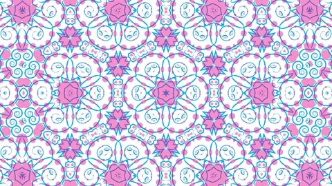 Colorful looping kaleidoscope sequence. Abstract motion graphics background Stock Footage 110414443