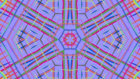 Colorful looping kaleidoscope sequence. Abstract motion graphics background Stock Footage 110415411