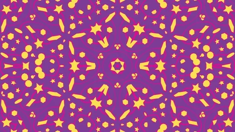 Colorful looping kaleidoscope sequence. Abstract motion graphics background Stock Footage 110415636