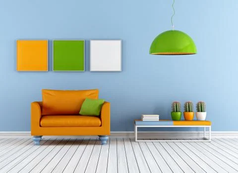 Colorful lounge Stock Illustration