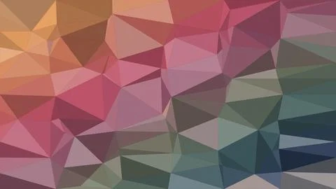 Colorful low-poly polygon pattern in pink, purple, and teal creates a moder.. Stock Illustration