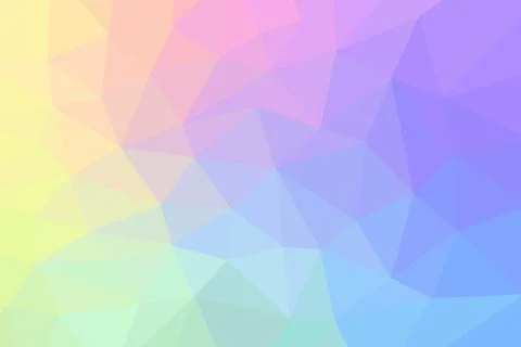Colorful low poly with triangle shape, geometric rainbow mosaic background. Stockillustratie
